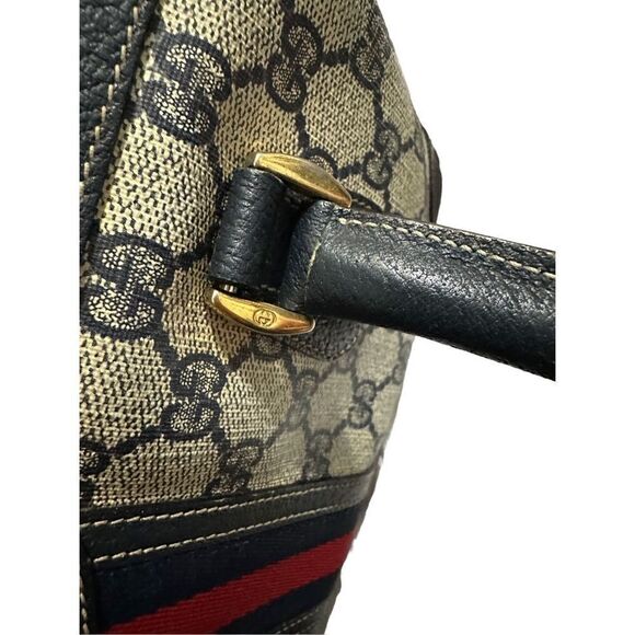 Gucci Ophidia small blue GG Boston bag - Picture 12 of 16